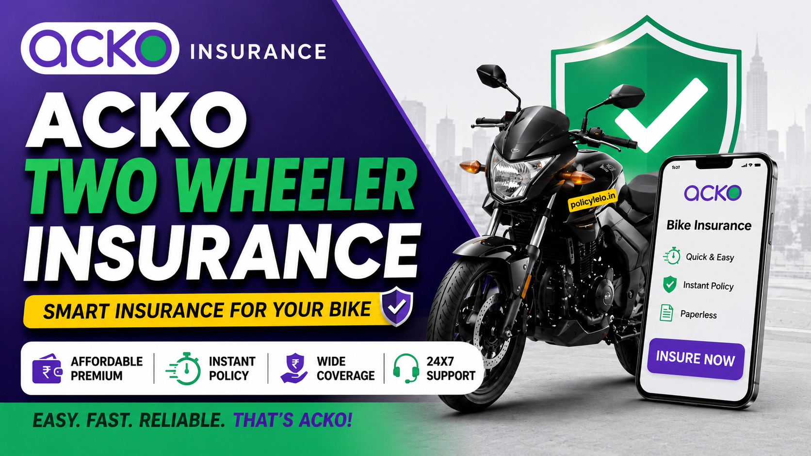 Acko Two Wheeler Insurance: Bike Insurance Ka Digital Solution
